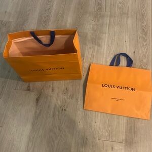 Authentic Louis Vuitton shopping bags set of two
